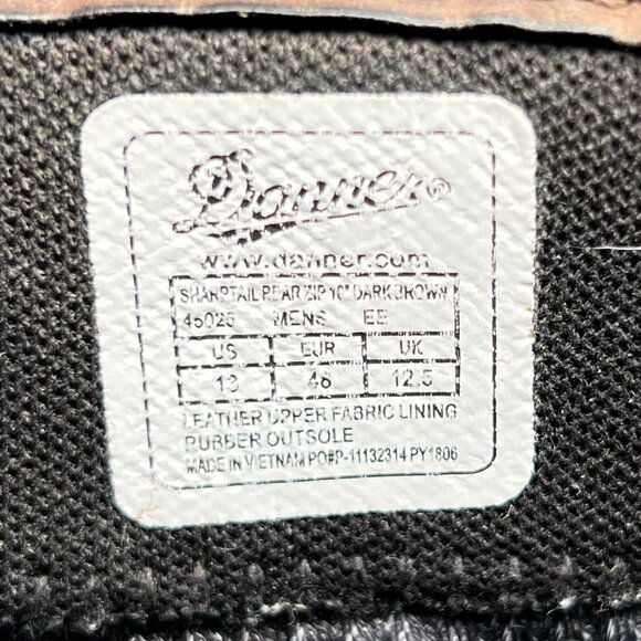 Danner Sharptail Gore-Tex Boots Men's Size 13 Brown Leather Rear Zip Hunting - Picture 15 of 15